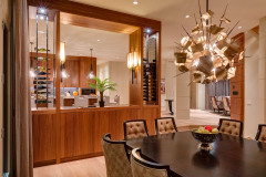 Unionlands Cabinetry Slab Panel Handleless Open Kitchen Cabinet Timber Veneer Finish For Builders Custom