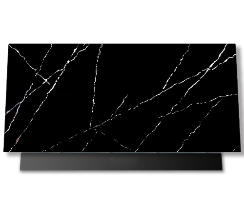 Unionlands Cabinetry Black Artwork Quartz Stone Countertop