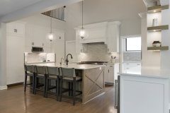 Unionlands Cabinetry Custom High Quality Lacquer Finish Kitchen Cabinet Self Assemble White Shaker Design With Solid Wood Stain Island Cabinet