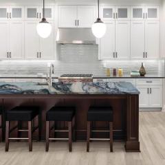Unionlands Cabinetry Ocean Fantasy Quartzite Countertops For Kitchen