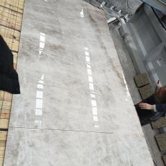 Unionlands Cabinetry Leather Taj Mahal Quartzite Kitchen Countertops