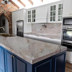 Unionlands Cabinetry Dolce Vita Quartzite Slab Countertops For Kitchen Island Cabinet