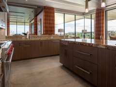Unionlands Cabinetry Modern Kitchen Furniture Plywood Timber Veneer Slab Panel With Granite Countertop