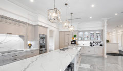 Unionlands Cabinetry Cream White Shaker Door Painted Kitchen Cabinet Handles Luxury For Sale With Integrated Refrigerator Cabinets Large Storage Space