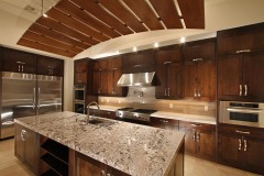 Unionlands Cabinetry Linear Shape Shaker Panel Timber Veneer Kitchen Large Storage Cabinets With Double Islands Cabinet