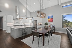 Unionlands Cabinetry White Matte Lacquer Painted Shaker Panel Cheap Price MDF Materials Kitchen Cabinets and Gray Lacquer With A Sink Island