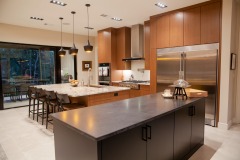Unionlands Cabinetry Modular Kitchen Cabinets Modern Melamine Finish MDF Slab Panel Handleless Tip-on Push Open Door