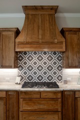 Unionlands Cabinetry Manufacture Supplier Flat Panel With Beaded Black Walnut Stain Kitchen Cabinet And Top Line Molding