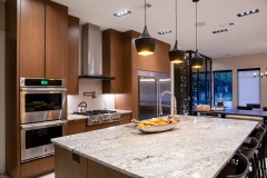 Unionlands Cabinetry Modular Kitchen Cabinets Modern Melamine Finish MDF Slab Panel Handleless Tip-on Push Open Door