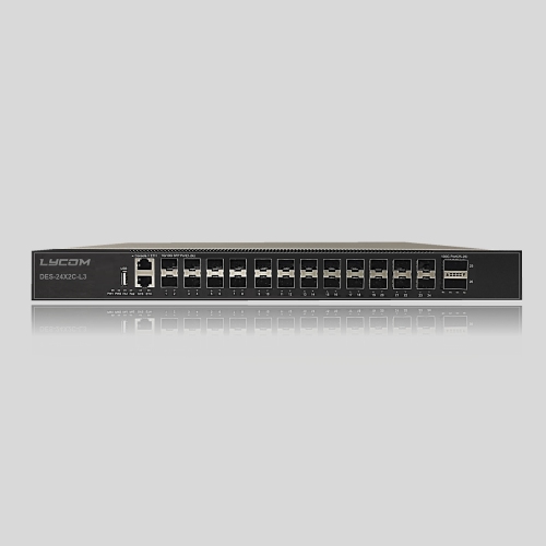 Lycom Switches DES-24X2C-L3（24*10GE SFP+2*100GE QSFP）