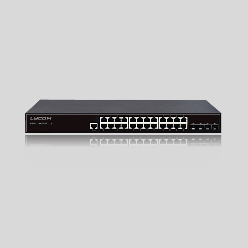 Lycom Switches DES-24GP4F-L2 （24GE POE+4GE SFP）