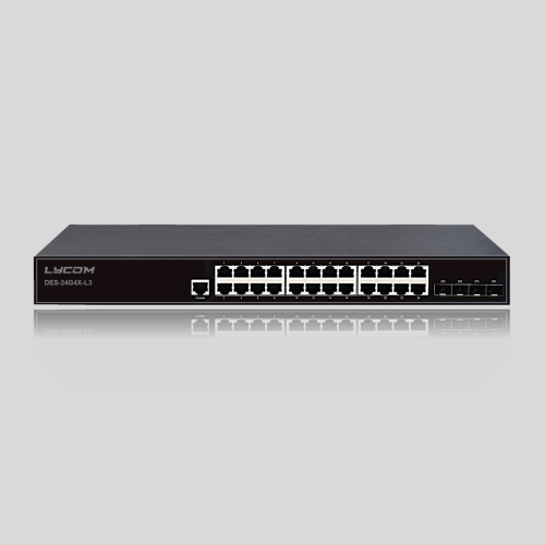 Lycom Switches DES-24G4X-L3（24GE+4*10GE SFP+）