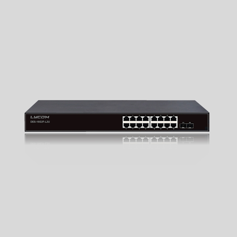 Lycom Switches DES-16G2F-L2U（16GE+2GE SFP-Unmanaged）