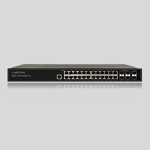 Lycom Switches DES-2.5G-24G6X-L3（24*2.5GE+6*10GE SFP+）