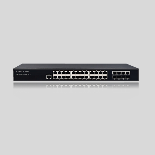 Lycom Switches DES-24GP4GC-L2（24GE POE+4GE Combo）