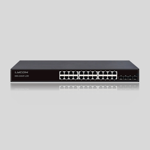 Lycom Switches DES-24G4F-L2W（24GE+4GE SFP-web）