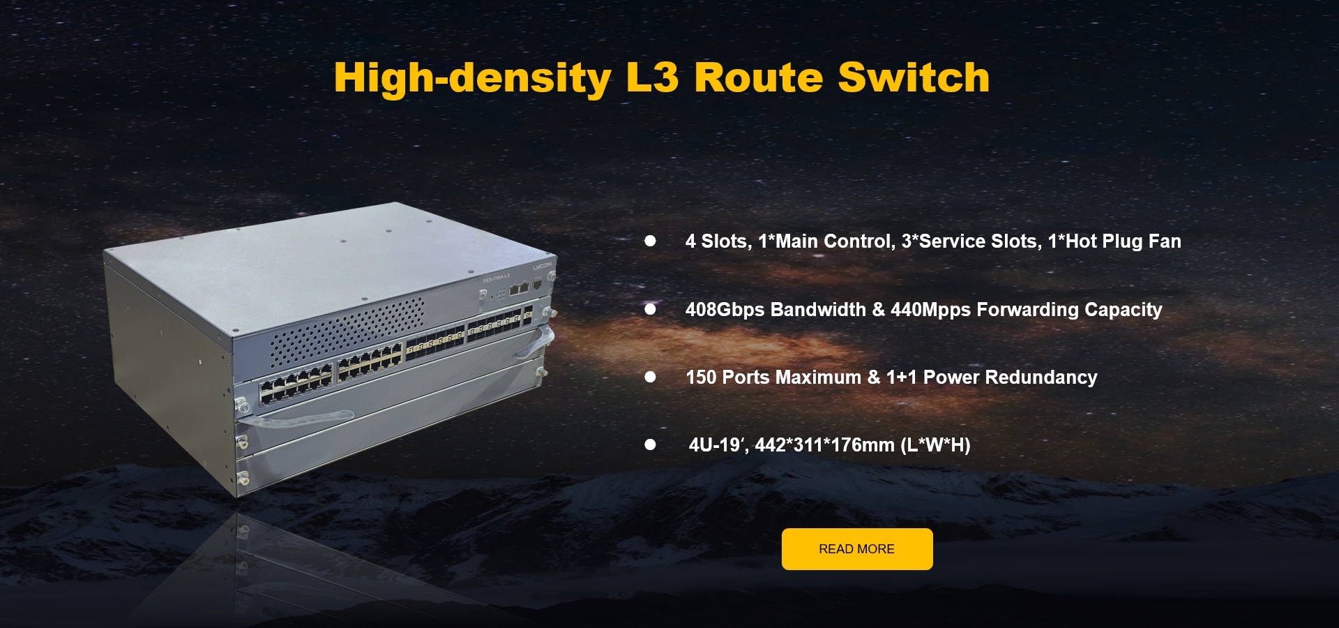 Lycom L3 Route Switch DES-7504-L3