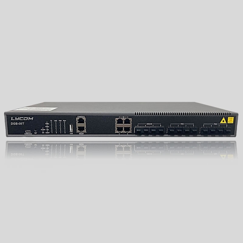 GPON OLT DGB-08T（8*GPON+4*10GE SFP+4GE）