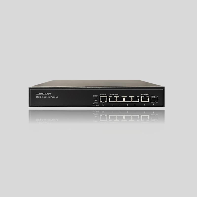 Lycom Switches DES-2.5G-4GP2X-L3（2*2.5GE+2*2.5GE POE+1*10GE POE+1*10GE SFP+）
