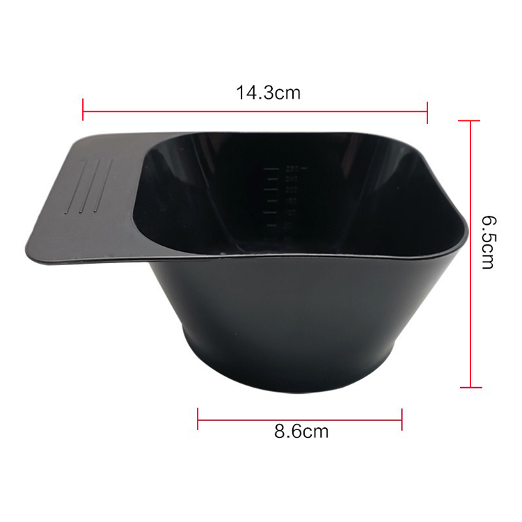 Square Hair Dyeing Plastic Tint Bowl