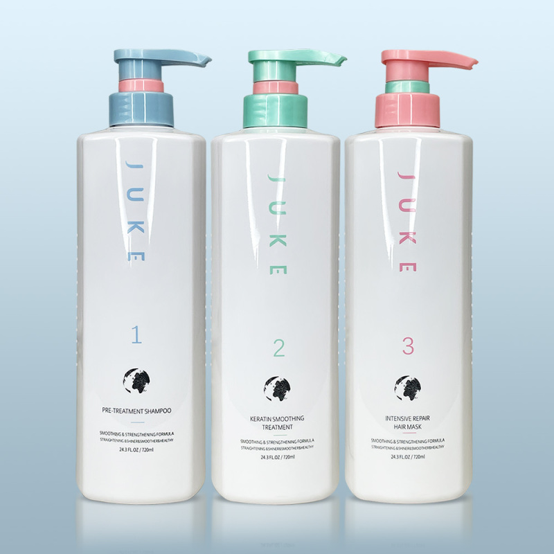 Professional Brazilian Keratin Hair Smoothing Treatment Organic Best Blowout Straightening System for Dry and Damaged Hair