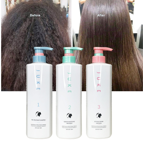Professional Brazilian Keratin Hair Smoothing Treatment Organic Best Blowout Straightening System for Dry and Damaged Hair