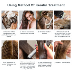 Professional Brazilian Keratin Hair Smoothing Treatment Organic Best Blowout Straightening System for Dry and Damaged Hair