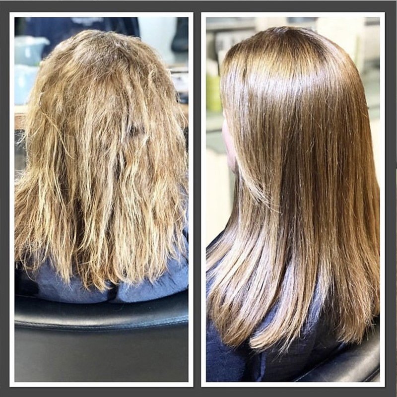 Professional Brazilian Keratin Hair Smoothing Treatment Organic Best Blowout Straightening System for Dry and Damaged Hair