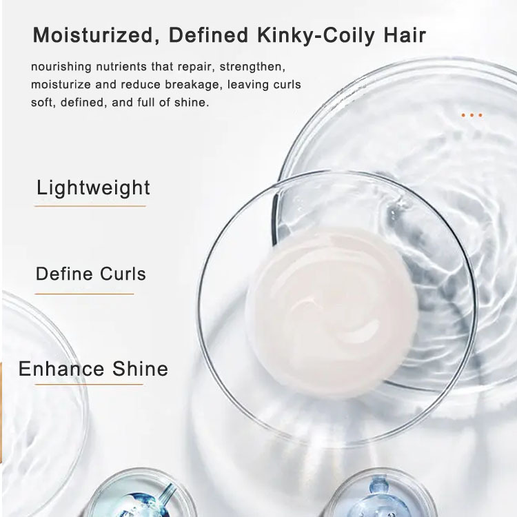 Private Label Shea Moisture Hair Leave In Conditioner Cream for African Curly Hair UV Hair Protection Moisturizer