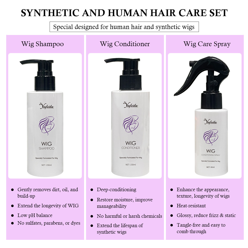 Synthetic Wig Care Shampoo & Conditioner Set