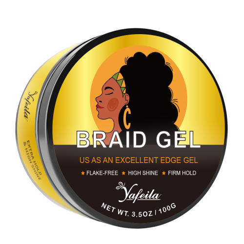 Extreme Hold Braid Gel for Braids, Locks, Twists, Cornrows, Smooths &amp; Tames Frizz