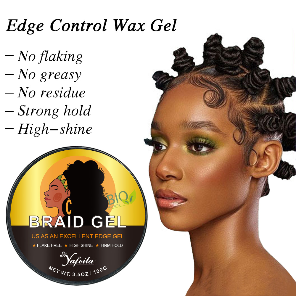 Extreme Hold Braid Gel for Braids, Locks, Twists, Cornrows, Smooths & Tames Frizz