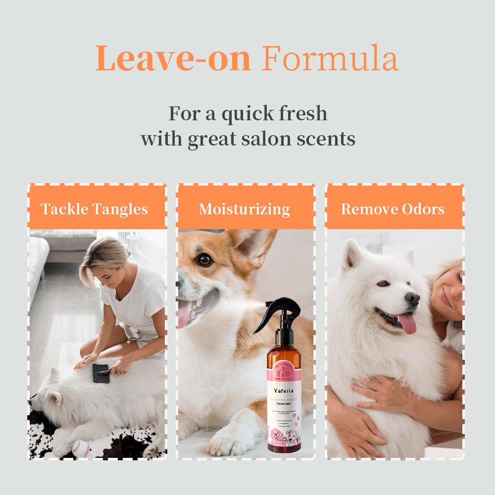 Yafeila Dog Deodorant Perfume Spray for Smelly Dogs
