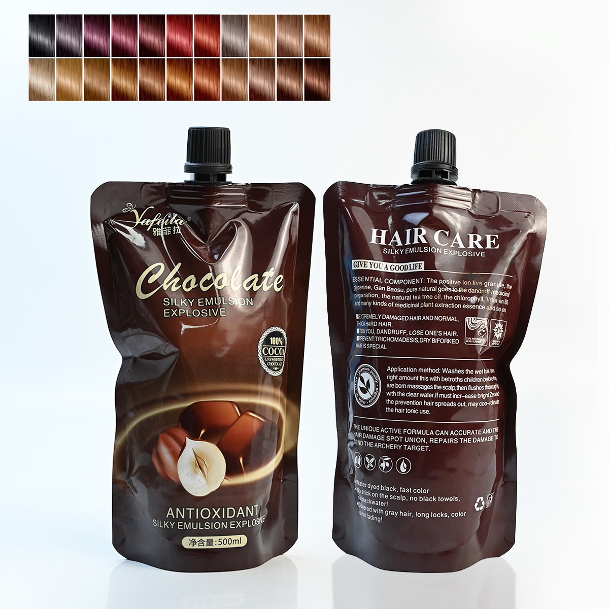 3 in 1 Natural Black Color Shampoo Hair Dye