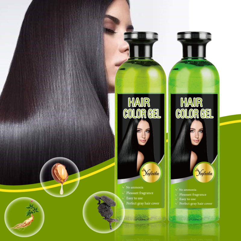 Organic Black Hair Color Gel for Women and Men