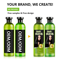 Organic Black Hair Color Gel for Women and Men