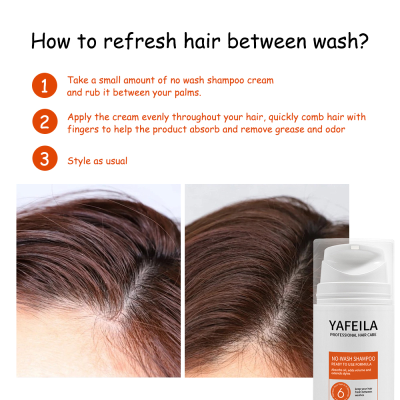 Advanced No-Wash Gel Shampoo Private Label Instantly Fresh Volumizing Hair Dry Shampoo