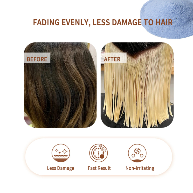 Non Irritating White Blue Hair Bleaching Lifting Powder