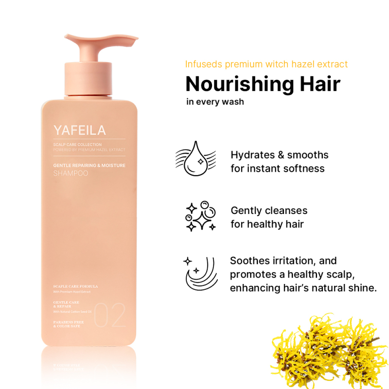 Hazel Scalp Care Gentle Repairing & Moisture Shampoo