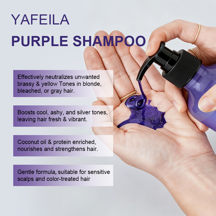 Nourishing Silver Shampoo and Conditioner Tone Correcting for Dry Lightened Gray Hair