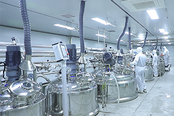 Large scale shampoo factory