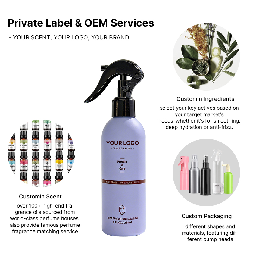 Leave-in Hair Thermal Protection Spray