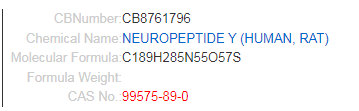 Neuropeptide Y(29-64) cas: 99575-89-0