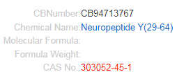 Neuropeptide Y(29-64) free base cas: 303052-45-1