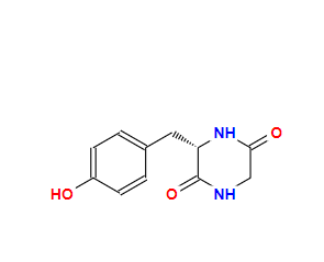 3-[(4-Hydroxyphenyl-methyl]piperazine-2-5-dione CAS: 5845-66-9