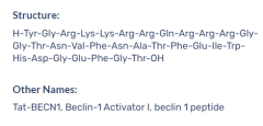Tat-BECN1 Beclin-1 Activator I beclin 1 peptide CAS: 1423821-88-8
