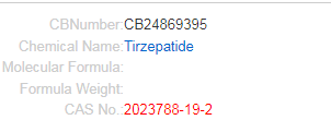 CAS: 2023788-19-2  Tirzepatide