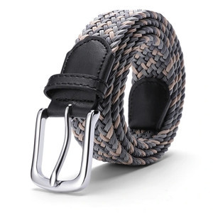 Factory Wholesale Multicolored Webbing Stretch Belt Golf Belts for Men