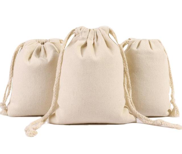Custom Design Drawstring Canvas Bags Promotional Gift Bag With Personalized Logo