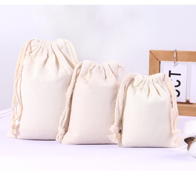 Custom Design Drawstring Canvas Bags Promotional Gift Bag With Personalized Logo